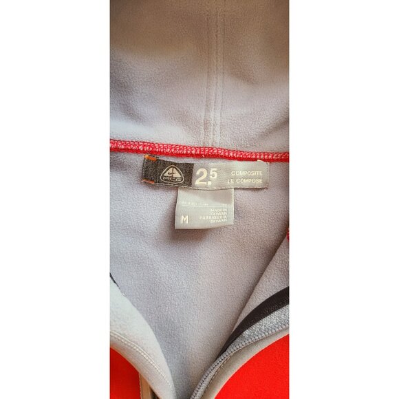 Vintage 90s Nike ACG 2.5 Composite Scuba Jacket Full Zip Hooded Red Medium - Picture 6 of 9